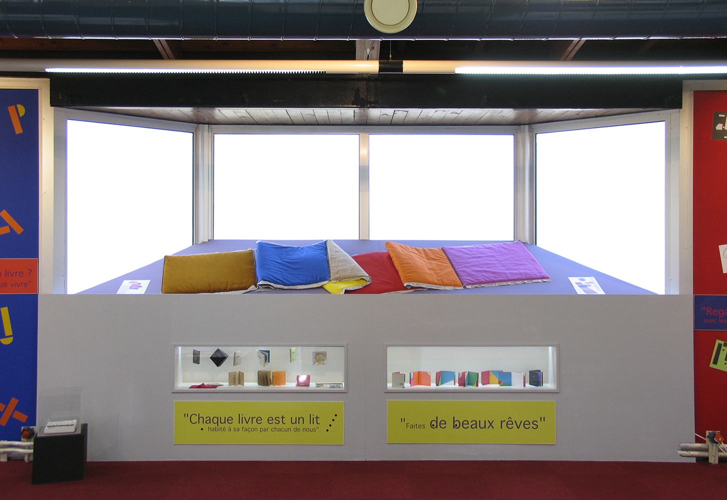 13 octobre 2007 - inauguration de l'exposition ABC D'AIR une retrospective de Bruno Munari à la bibliothèque de Pantin dans le cadre du salon du livre de Montreuil