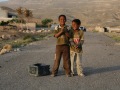 Boys singing traditional songs at al-Baydah village, near Petra -  May 2007