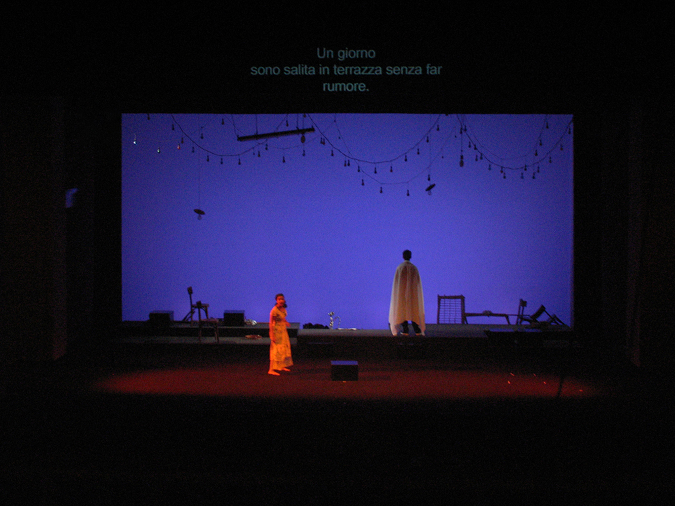 27 nov 2004 'Cairo in Tasca' au Piccolo Teatro Milano. Mise nen scène Hassan el-Geretly