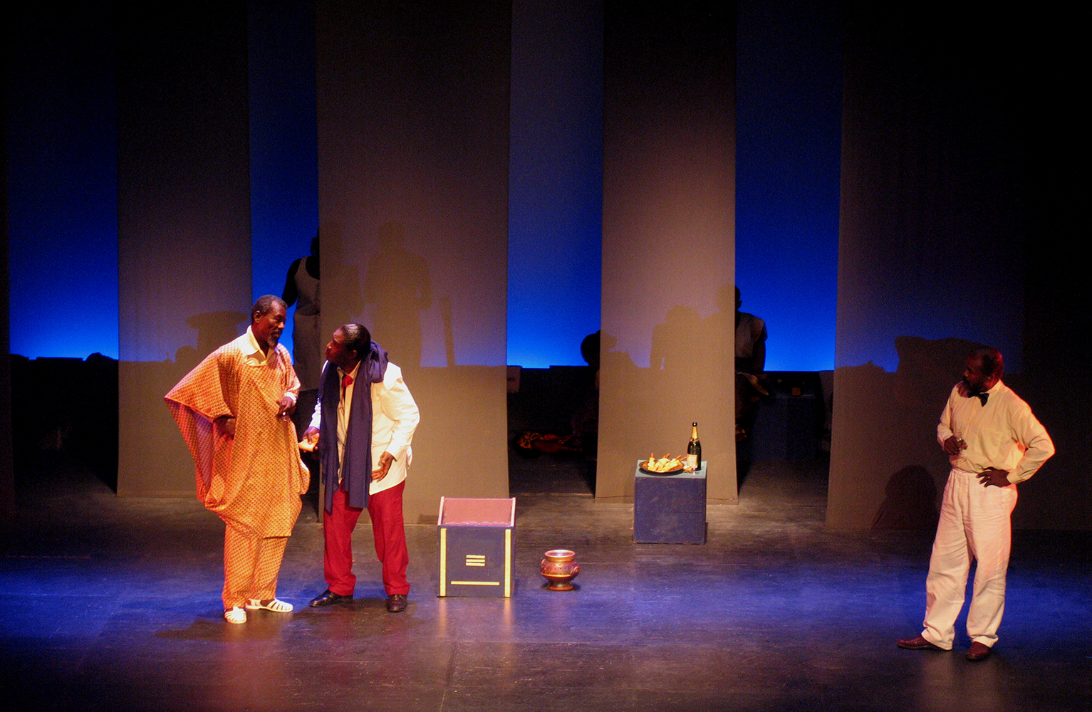10 juillet 2005 "Ndo Kela" de Koulsy Lamko au théâtre du Vieux Colombier, Paris. Mise en scène de Rodrigue Norman.